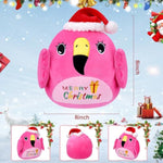 Flamingo Plush Gift Holiday Decor - Festive Plush Toy With Unique Design, Adorable Flamingo Lover'S Gift, 8 Inch