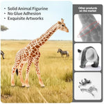 12Pcs Realistic Safari Animals Figures Learning Toys Set, Large African Animal Toys, Wild Zoo Animal Toys, Educational Playset Toys For Boys Girls, Birthday Gift For Toddlers Kids