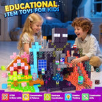 150Pcs Magnetic Blocks - Build Mine Magnet World Set, Magnets Building Toys For Kids Ages 3-5 6-8 8-12, Supplies Birthday Party Gifts For 3+ Year Old Boys Girls, Stem Sensory Toys For Toddlers