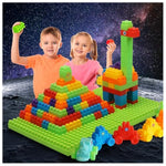 2025 Latest 177 Pcs 1 * 1-1 * 3 Inch Large Building Blocks For Toddlers Ages – Brick Set With Cars & Baseplate, Educational Stem Toy For Kids,1 2 3 4 5 6 Blocks (177Psc+2 Boards)