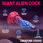 Alien Silicone Dildo For Men, Women & Couples. Firm And Flexible, Strong Suction Base, Sci-Fi Fantasy Dildo. Premium Phthalate-Free & Body-Safe Silicone. 1 Piece, Purple, Blue & Pink