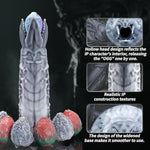 Zerger 6.7" Fantasy Realistic Ovipositor Dildo Fantasy Monster Dildo Parasitic Birth With Strong Suction Cup G-Spot Adult Sex Toy For Men Women And Couple With Egg Models And Booster - Alien