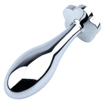 Metal Small Anal Plug With Clear Gem Handle Butt Plugs Adult Sex Toy For Couples Sex Pleasures (81Mm Length)