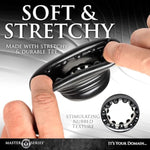 Ball Stack Ball Stretcher For Beginners, Men & Couples. Pleasure Enhancing And Textured Nubs. Soft And Stretchy, Body-Safe Tpe. 1 Piece, Black.