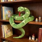 112 Inch Stuffed Anaconda - Green Kids Plush Snake Toy With Prank Props