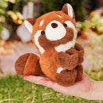 6Pcs Stuffed Animal Slap Bracelets For Kids, 10'' Safari Animal Plush Wrist Snap Bracelets Bulk Jungle Safari Party Favors Birthday Supplies, Red Panda Sloth Koala Raccoon Monkey Fox Plush Toy