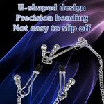 Metal Nipple Clamps Adjustable Nipple Clamps Metal Nipple Rings Sexy Nipple Toy Nipple Clip For Women Nipple Toy Nipple Non-Piercing Suitable For Adult Role Playing Games