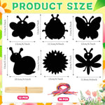 36 Piece Spring Bugs Scratch Card Kit for DIY Crafts