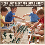 100Pcs Army Men Toy Soldiers, Plastic Army Men Playset Green Yellow Soldier Figures 10 Poses For Boys Birthday Gift