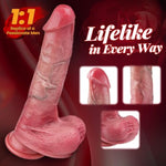 Realistic Dildos Thrusting Dildo Vibrator Sex Toys Fast Thrusting Dildos With Vibrating Heating, 100% Silicone Sex Toy For Women Suction Cup Penis Waterproof Adult Toys G-Spot Anal Dildo For Beginner