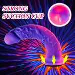 7 Inch Silicone Realistic Soft Beginner Slim Dildo For Women Men Lesbians, Funny Small Cute Purple Pink Anal Dildo Strong Suction Cup, Lifelike Realistic G Spot Silicone Penis Adult Sex Toy For Gay