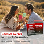 Deeper Connection, Couples Games With 150 Deep Questions To Build Intimate Connection & Trust, Relationship Couples Game For Christmas Nights, Christmas Stocking Stuffers
