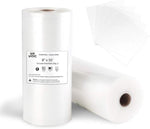 Vacuum Sealer Bags 8x50 Rolls 2 pack for Food Saver, Seal a Meal, Weston. Commercial Grade, BPA Free, Heavy Duty, Great for vac storage, Meal Prep or Sous Vide