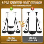 Sex Swing Sex Toys Adjustable Bondage Slave Upgrades Two Widen Leather Soft Plush Sex Slings With Hanging Door Handcuffs, Leg Restraints, And Spreader Adult Toys For Couples Holds Up To 300Lbs