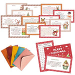 Christmas Scavenger Hunt Game, Xmas Games For Family Treasure Riddle Hunt Cards Game Activities, Winter Christmas Eve New Year Holiday Indoor Outdoor Party Games Supplies, Xmas Gifts For Adults, 03
