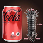 Tpe Penis Sleeve With Massage Points Delay Ejaculation Sleeve Reusable Cock Extender For Enlargement Stamina Training Waterproof Travel-Friendly Adult Sex Toys For Men Couples (Black)