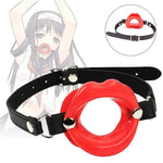 Sexy Open Mounth Gag, Silicone Lips Ball Gag For Bed Sex Play, O Ring Bdsm Gag Sex Bondage Gags & Muzzles, Mouth Sex Toy Gag Sex Accessories For Adults Couples Oral, Red
