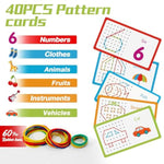 2Pack Wooden Geoboard Montessori Toys - Wood Geo Board Manipulative Geoboards For 4 5 6 Year Old Kids With Pattern Cards And Rubber Bands,Brain Teaser Stem Toy For Boys Girls Ages 3-6