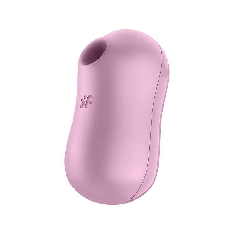 Cotton Candy Air-Pulse Vibrator With Clitoral Stimulation - Clit Sucking Dildo + Vibration - Adult Sex Toy, Female Pleasure Device, Waterproof, Rechargeable (Lilac)
