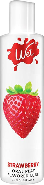 Water-Based Flavored Lube (3oz) β Sexy Strawberry, Long-Lasting, Latex Safe