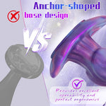 4.13" Beginner Butt Plug,Fantasy Anal Plug Soft Silicone with T-Base,Realistic Prostate Massager Wearable Anal Trainer,Small Friendly Anal Toy for Women Men Couples