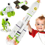 Rocket Space Toys For Kids 3-5 5-7 With Lights & Sound, Educational Astronaut Toys For 3 4 5 6 7 8 Year Old Boy Birthday Gift, Interactive Toddler Boys Toy 4-6 3-4 Science Outer Party Favors