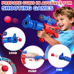 2 In 1 Shooting Games Toys For Boys 5, 6, 7, 8, 9, 10+ Year Old, Moving Shooting Target And Standing Digital Targets With 2 Toy Guns, 24 Foam Balls, Kids Outdoor Game, Christmas Birthday Gift For Kids