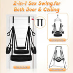 Sex Swing, Upgraded Bdsm Bondage Sex Swings With Widened Thick Plush Seat Cushion Support & Adjustable Straps, Adult Swing Sex Furniture For Bedroom Kinky Sex Toys