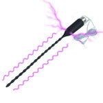 Vibrating Silicone Thread Urethral Penis Plug Electric Shock Male Urethral Sound Dilator Masturbation Adult Sex Toy