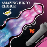 9.6" Huge Horse Dildo Monster Knot Dildo, Massive Wolf Dildos With 2 Big Knots, Fantasy Dog Knotted Dildos Animal Anal Toy With Strong Suction Cup, Adult Sex Toys For Women Men Couples