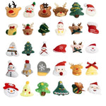 60 Pack Christmas Mini Plush Toy?Mini Set Plush Christmas Ornaments? Angel Santa Claus Snowman Reindeer Mini Christmas Tree Ornaments?Gifts For Children
