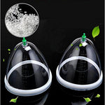 Woman Breast Pump Enlargement Cup Twin 2 Suction Cup With Manual Pump Set Body Cupping Massager Breast Feeding Pump