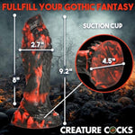Grim Reaper Silicone Dildo For Men, Women & Couples. Firm And Flexible, Strong Suction Base, Fantasy Dildo, Unique Texture. Premium Phthalate-Free & Body-Safe Silicone. 1 Piece, Red