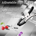 Adjustable Metal Nipple Clamps Non-Piercing Adjustable Metal Nipple Clamps On Nipple Rings Decorative Clip For Clothing Accessories
