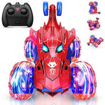 Spider Remote Control Car Rc Cars Toys,Cool Rechargeable Stunt Rc Car With 360 Flips 4Wd Wheel With Bright Light,Fun Outdoor Toys Gifts For Kids Birthday Or Chritmas Age 4 5 6 7 8 9 10 11 12 Years Old