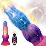 11” Thrusting Dildo Sex Toys Fantasy Dog Dildo, Huge Monster Dildos G-Spot Vibrator With Thrusting, Vibrating, Silicone Thick Knot Dildos With Strong Suction Cup, Anal Toys For Men Women Couple Game