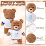 Get Well Soon Gifts For Kids Injured Recovery Bear Stuffed Animal Gifts Bear For Kids Adult With Broken Arm After Surgery Soft Bandage Plush 10 Inches(Brown,Leg Injury)