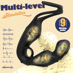 360° Rotating Anal Vibrator For Men Prostate Massager, Vibrating Wearable Male Prostate Toy With Dual Silicone Cock Ring Anal Sex Toy, Adult Anal Toys For Gay & Couple With Remote And App