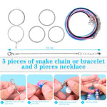 150 Pcs Unicorn Mermaid Charm Bracelet Making Kit for Girls Ages 5-12