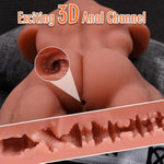 7Lb Male Sex Doll With Flexible Dildo, Male Torso Sex Dolls With 7 Inches Huge Cock Dildos Penis Testis For Female Masturbation, Tight Anal Anus Unisex Masturbator Sex Doll For Women Couple Gay