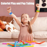 Christmas Stocking Stuffer Pop Tubes Sensory Toys Fidget Toys Pop Tubes Bulk Toddler Toys Kids Autism Sensory Tools 24Pcs With Cards For Grandkids Birthday Gift P Op Tubes Nutty Toy S