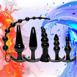 6Pcs Couple Anales Butt Training Sets, Anales Expanding Butt Relaxing Anales Trainer Tools Butt Silicone Prostate Massager Anal Dildo Sex Toys Training Kit Anal Plug Set For Men Women