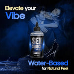 Sex Sauce for Men Water Based Lubricant, Unscented, Toy Safe, Non Sticky, Easy Clean - Long Lasting Lubricant - Compatible with Polyisoprene Condoms - Made in USA – 8 fl oz