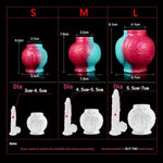 Multi Color Silicone Made Big Knot Penis Ring Sleeve Knotty Optional Size For Choose (S)