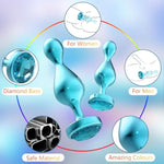 Anal Sex Toys Butt Plug, 3 Pcs Metal Anal Beads Anal Training Kit With Jewelry Base, Stainless Steel Anal Plug For Men Women And Couples Vaginal Anal Stimulation, Adult Sex Toys & Games Fetish Sm Kit