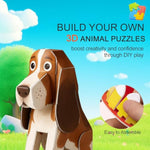 5 Pack 3D Animal Puzzle Art Craft Kits for Kids Ages 3-8 DIY Set