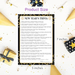 New Year'S Trivia Game Pack Of 30, New Years Eve Party Games, New Year Eve Trivia Activity Games For Adults, 2026 New Year Game -Nyg01