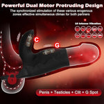Vibrating Penis Sleeve Cock Ring With Clitoral Stimulator, Penis Ring Vibrator Extender With 10 Speeds For G Spot Stimulation, Girth Enhancer Sleeve Couples Adult Sex Toys For Men Women Pleasure