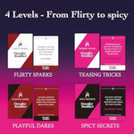 Couples Drinking Game – 120 Spicy Dares With 4 Levels + Decision Coin, Fun Romantic Christmas Night Games For Couples, Anniversary & Valentines Gifts, Christmas Stocking Stuffer