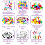 3000 Pcs Arts & Crafts Supplies Kit for Kids with Pipe Cleaners & DIY Materials
